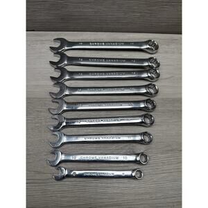 Lot Of 9 Wrenches. Metric. Pittsburgh Tools.